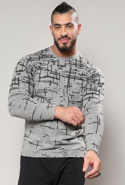 INSTAFAB PLUS Men Abstract Print T-shirt