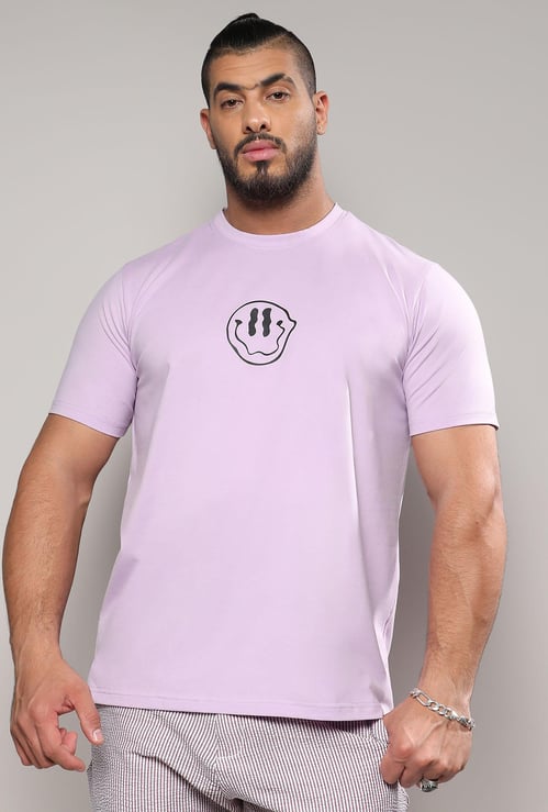 INSTAFAB PLUS Men Back Print Regular Fit T-shirt