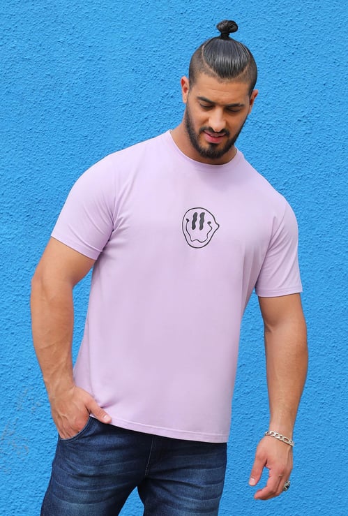 INSTAFAB PLUS Men Back Print Regular Fit T-shirt