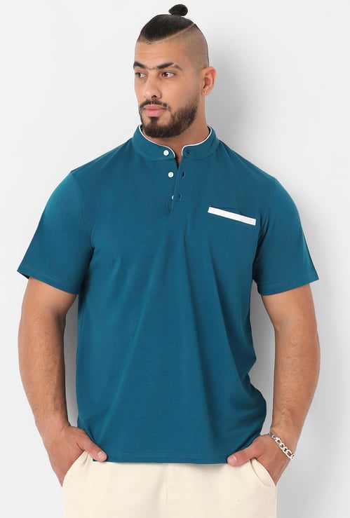 INSTAFAB PLUS Men Solid Regular Fit T-shirt