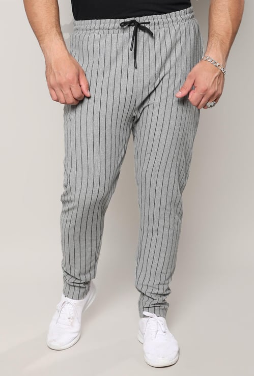 INSTAFAB PLUS Men Striped Track Pants