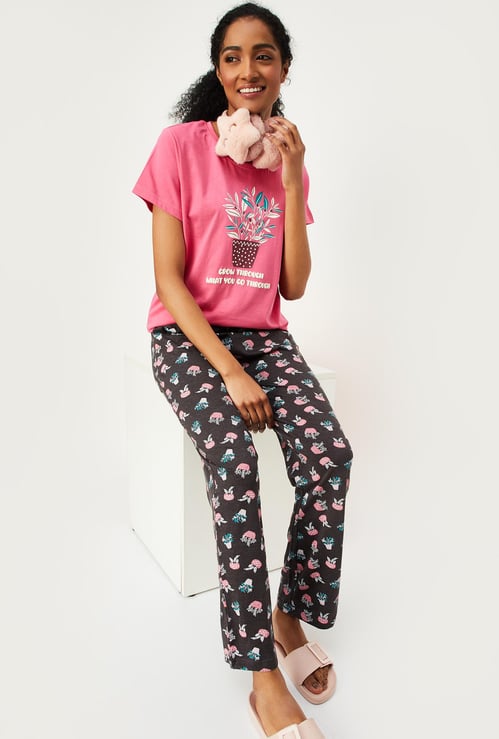 Women Printed PJ Set