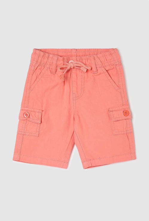 Boys Solid Bermuda Shorts