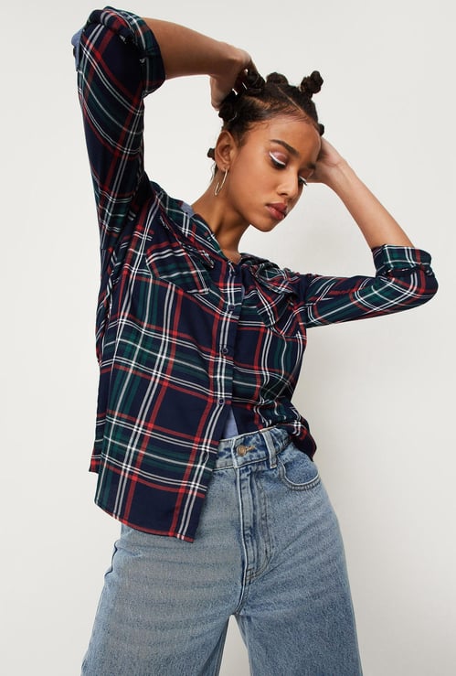 Women Checked Casual Shirt