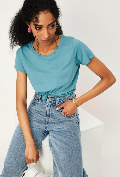 Women Solid T-shirt
