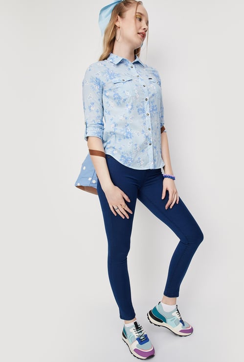 Women Solid Stretch Jeggings