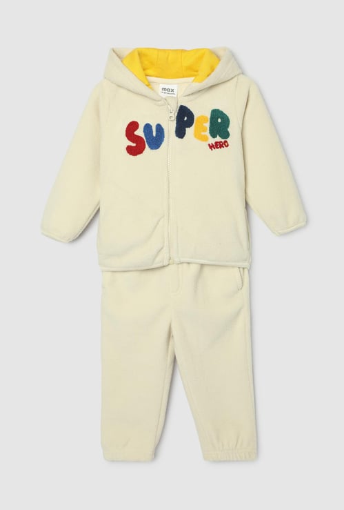 Boys Appliqued Teddy Sleepwear Set