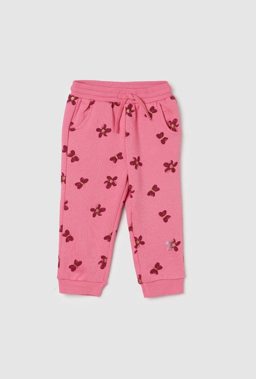 Girls Printed Elasticated Joggers