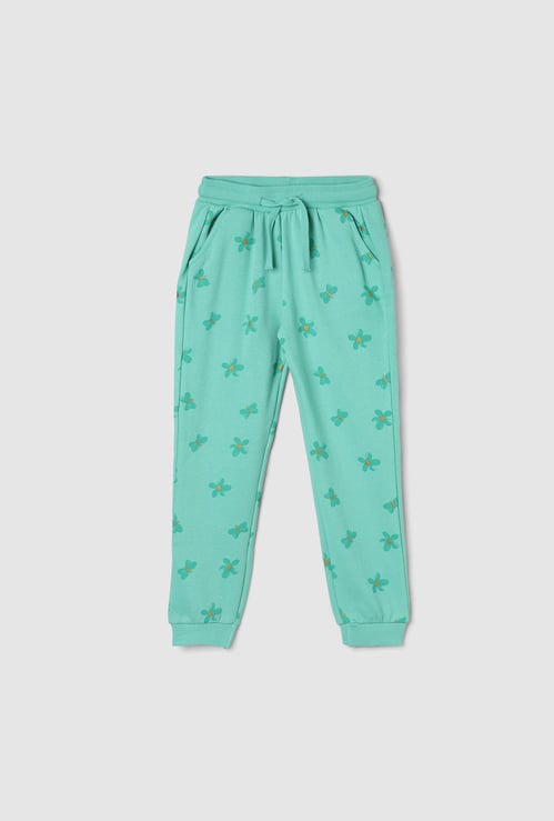 Girls Printed Elasticated Joggers