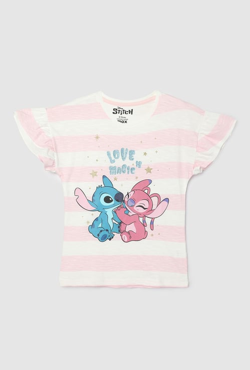 Girls Lilo and Stitch Print T-Shirt