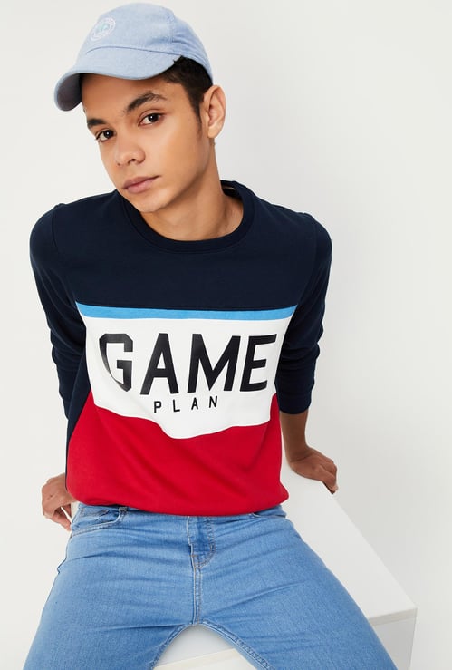 Boys Colourblocked Sweatshirt