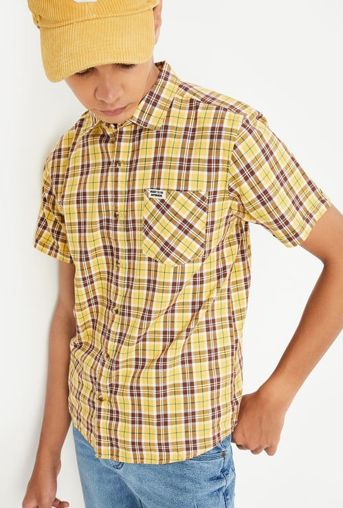 Boys Tartan Checked Shirt