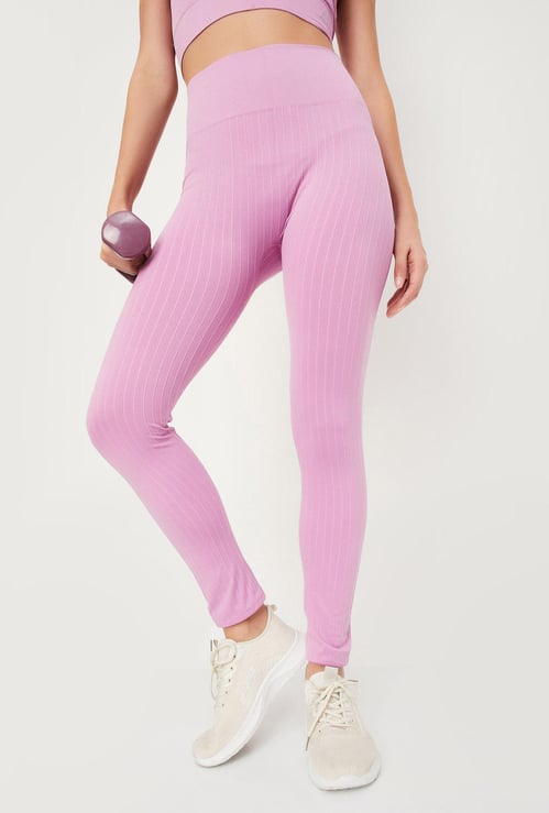 Women Ribbed Sports Tights