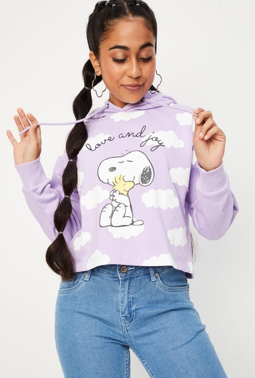 Girls Peanuts Hooded Sweatshirt