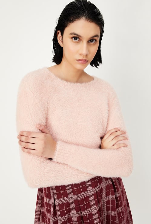 Women Textured Sweater