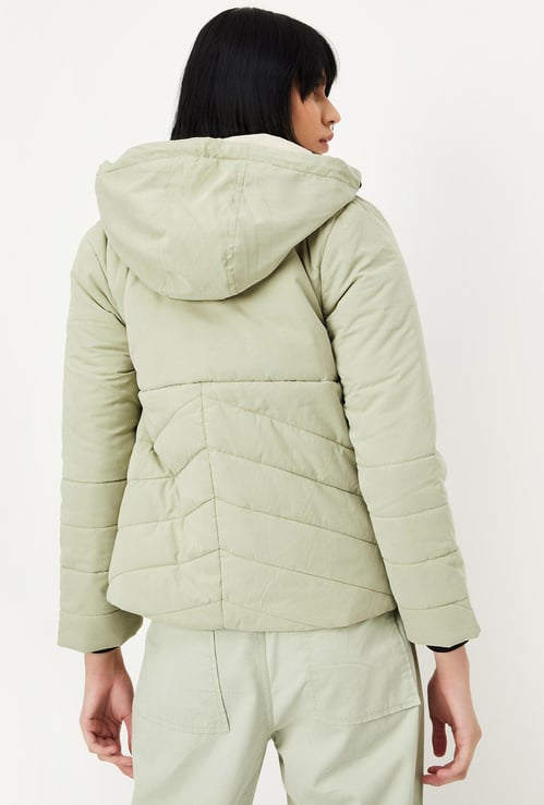 Women Quilted Hooded Puffer Jacket