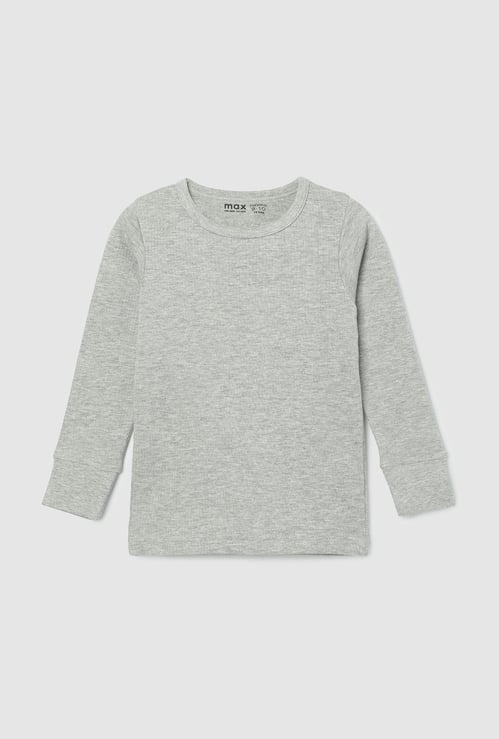 Boys Solid Thermal T-shirt