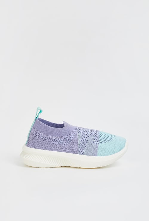 Girls Mesh Knit Slip-On Sports Shoes