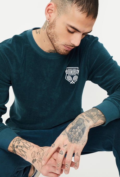 Men Solid Sweatshirt