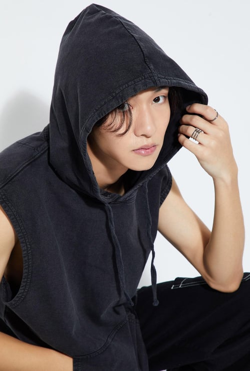 URB_N Men Sleeveless Hoodie