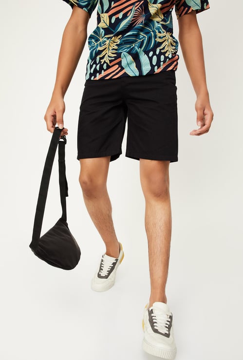 Boys Solid Basic Shorts