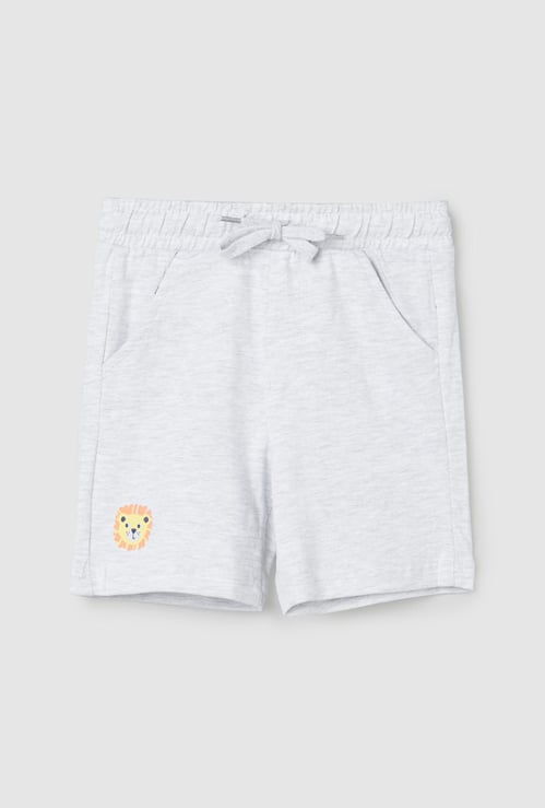 Boys Solid Elasticated Shorts