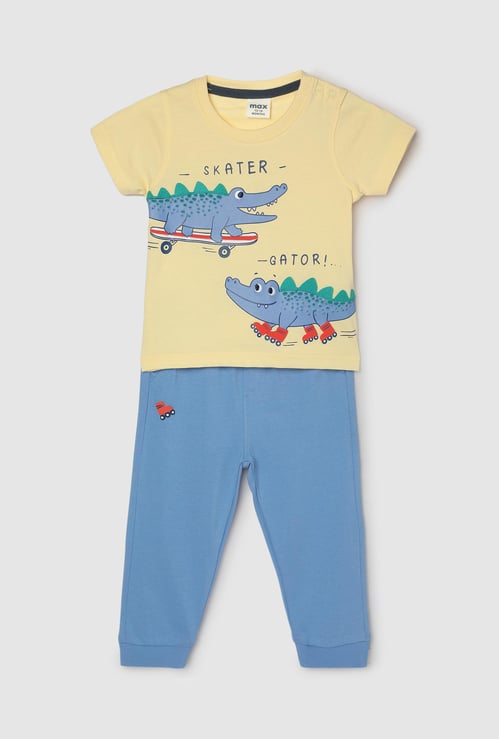 Boys Printed Sleepwear Joggers Set