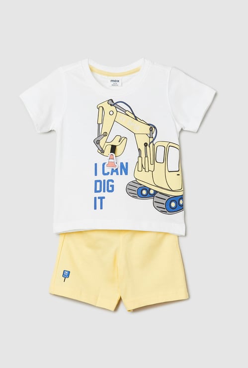 Boys Printed T-shirt and Shorts