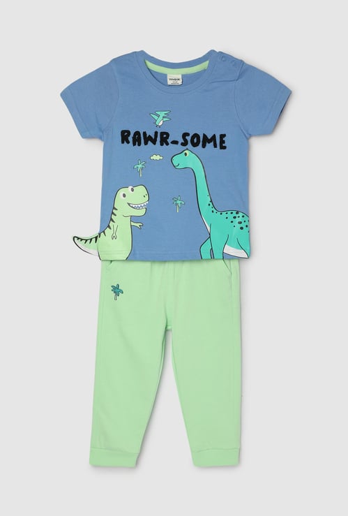 Boys Printed Sleepwear Joggers Set