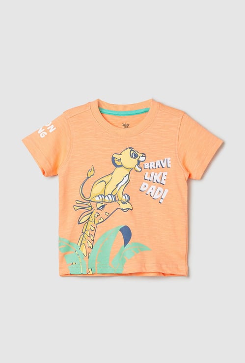 Boys Simba Graphic Printed T-Shirt