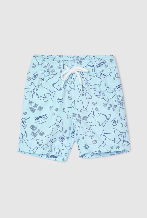 Boys Printed Elasticated Shorts