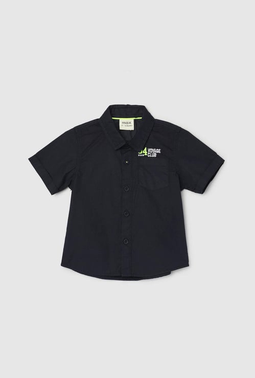 Boys Solid Casual Shirt