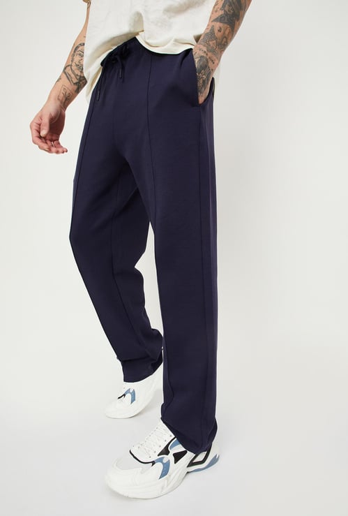 Men Solid Active Track Pants