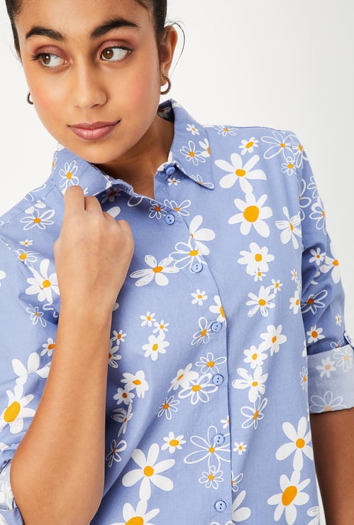 Girls Printed Casual Shirt