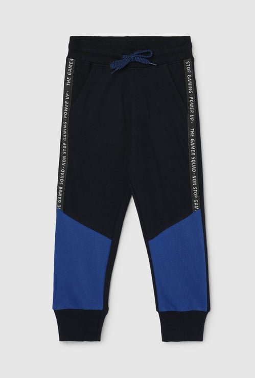 Boys Colourblocked Elasticated Joggers