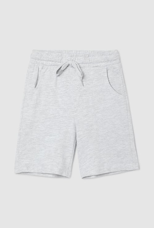 Boys Solid Elasticated Shorts