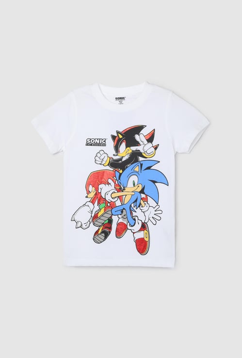 Boys Sonic Printed T-shirt