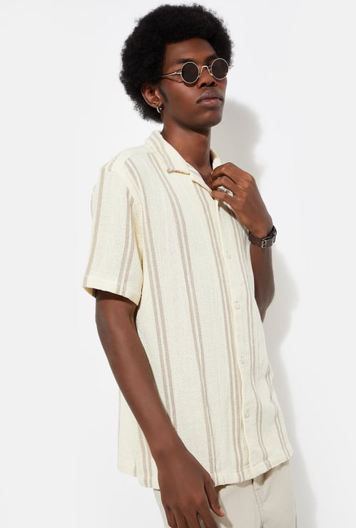 URB_N Men Striped Resort Shirt