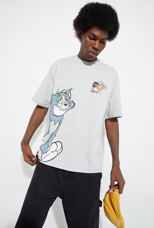 URB_N Men Oversized Tom & Jerry T-shirt