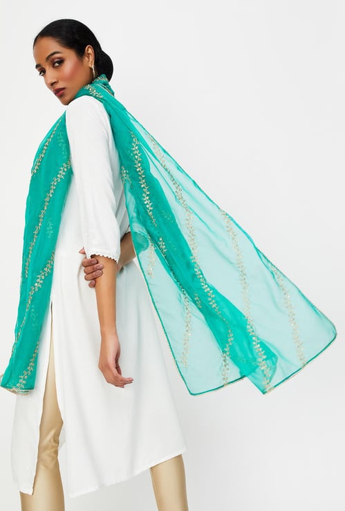 Women Embroidered Dupatta