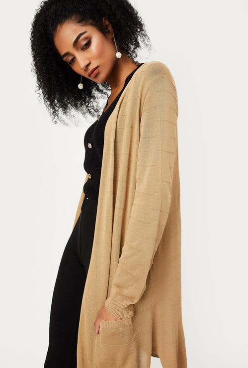 Women Solid Open-Front Shrug