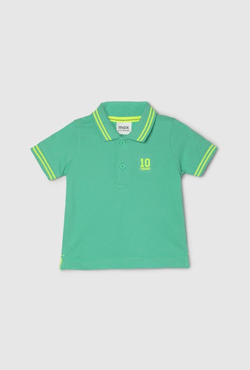 Boys Contrast Tipping Polo T-shirt