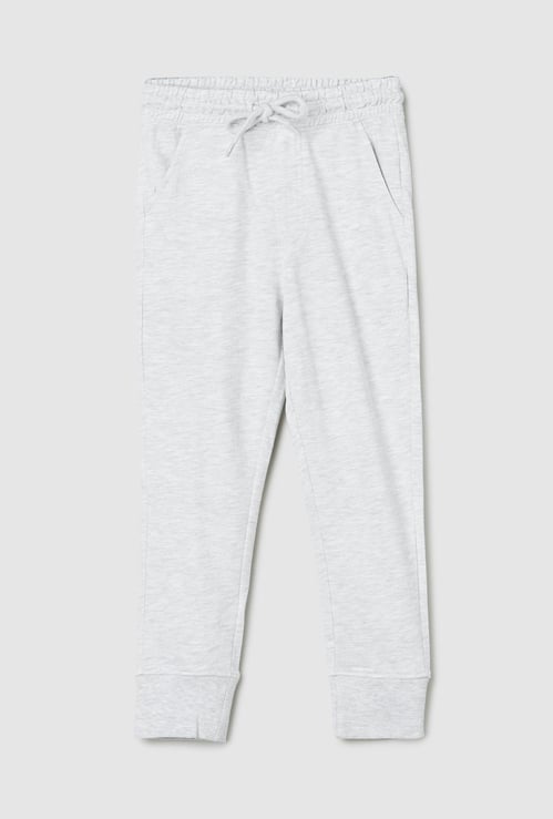 Boys Heathered Knit Joggers