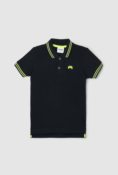 Boys Contrast Tipping Polo T-shirt