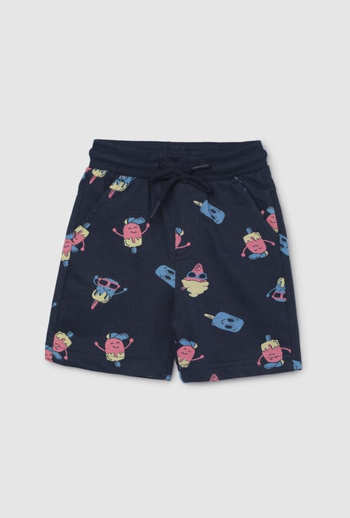 Boys Printed Knitted Shorts