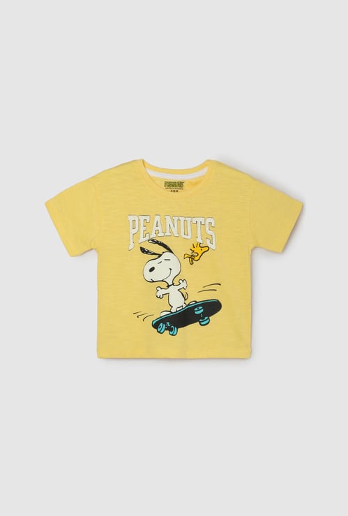 Boys Peanut Snoopy Printed T-shirt