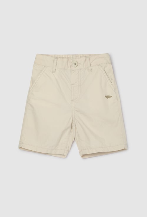 Boys Solid Regular Shorts