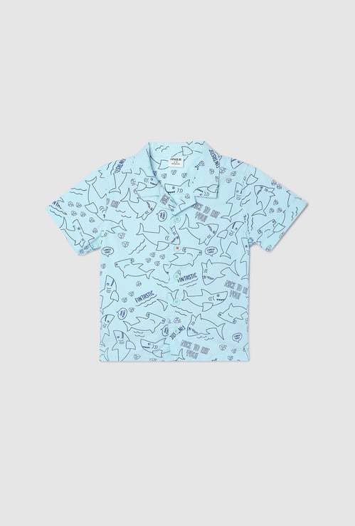 Boys All-Over Printed Shirt