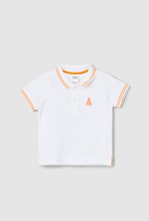 Boys Solid Polo T-shirt