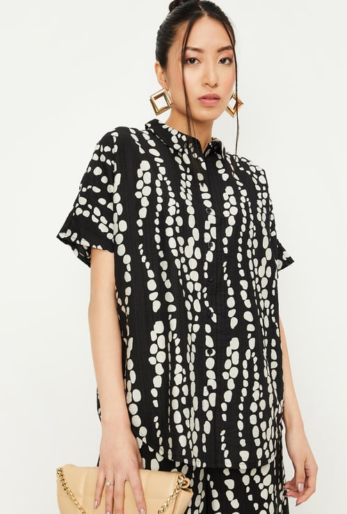 Women Printed Extended Sleeves Shirt